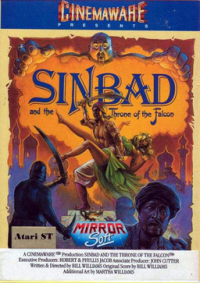 Sinbad And The Throne Of The Falcon Atari ST US box art